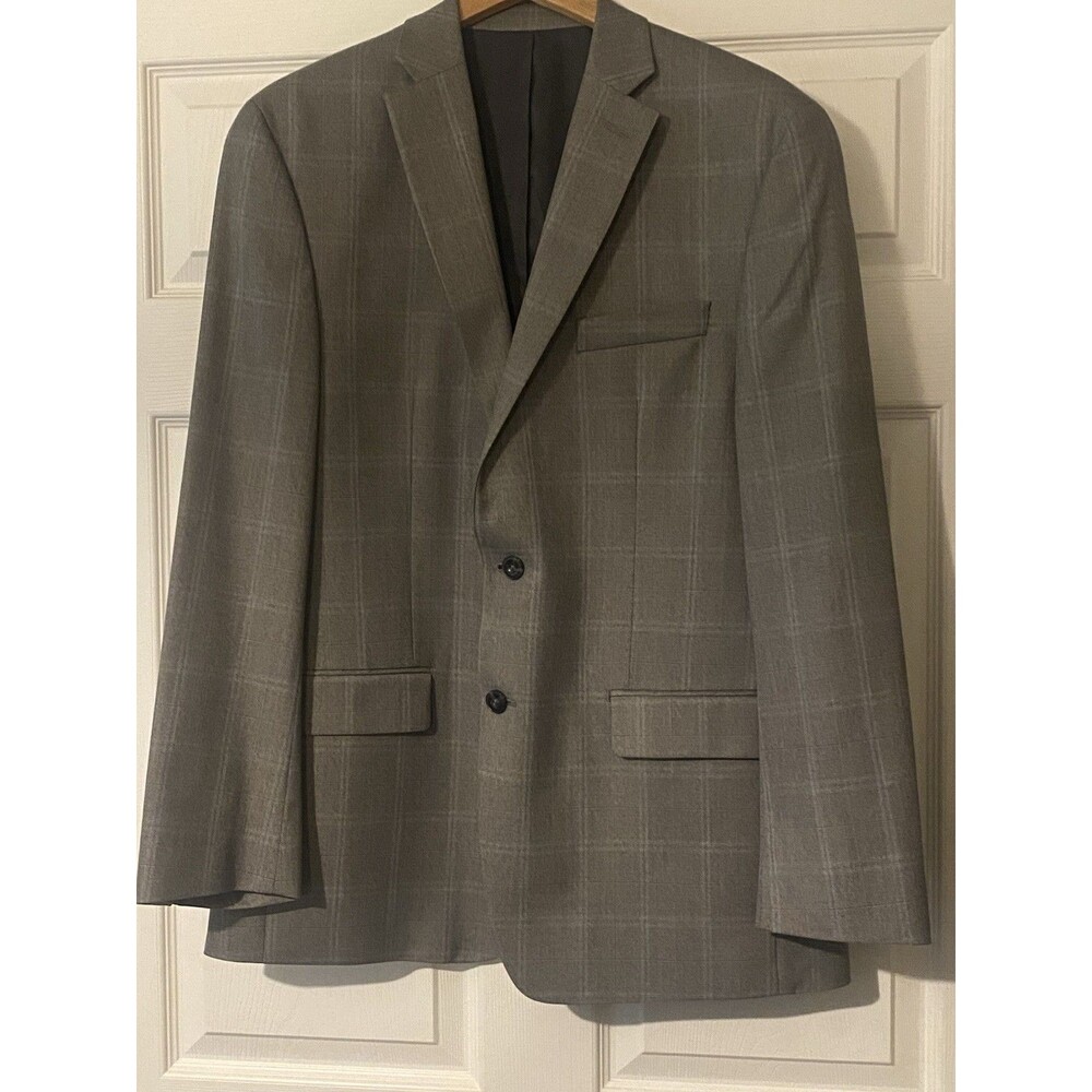 MICHAEL KORS Kelson Men's  Modern Fit Blazer Sport Coat Gray 42L